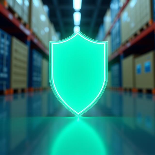 Abstract digital shield over a logistical node network